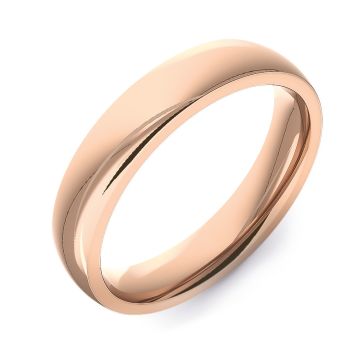 Modern Court Plain | Rose Gold Wedding Rings