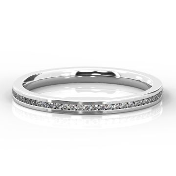 2mm Brilliant Cut Full Eternity | White Gold, Palladium, Platinum