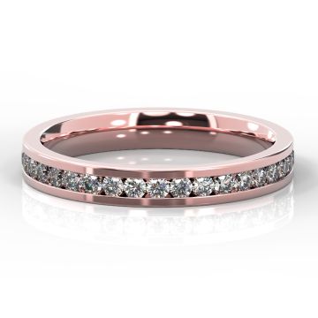 3mm Brilliant Cut Full Eternity | Rose Gold
