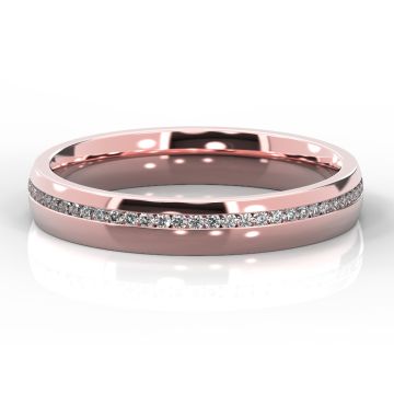 3.5mm Court Offset Full Eternity | Rose Gold