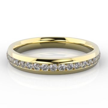3.5mm Channel Set Eternity Ring | Yellow Gold