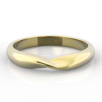 Plain Twist Shaped | Yellow Gold