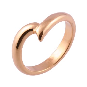 Wave Shaped | Rose Gold Wedding Rings