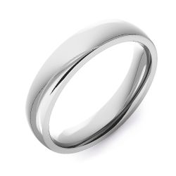 Modern Court Plain | Platinum, White Gold, Palladium Wedding Rings