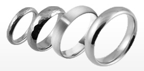 Finishes guide – polished, matt, satin and brushed wedding ring finishes explained
